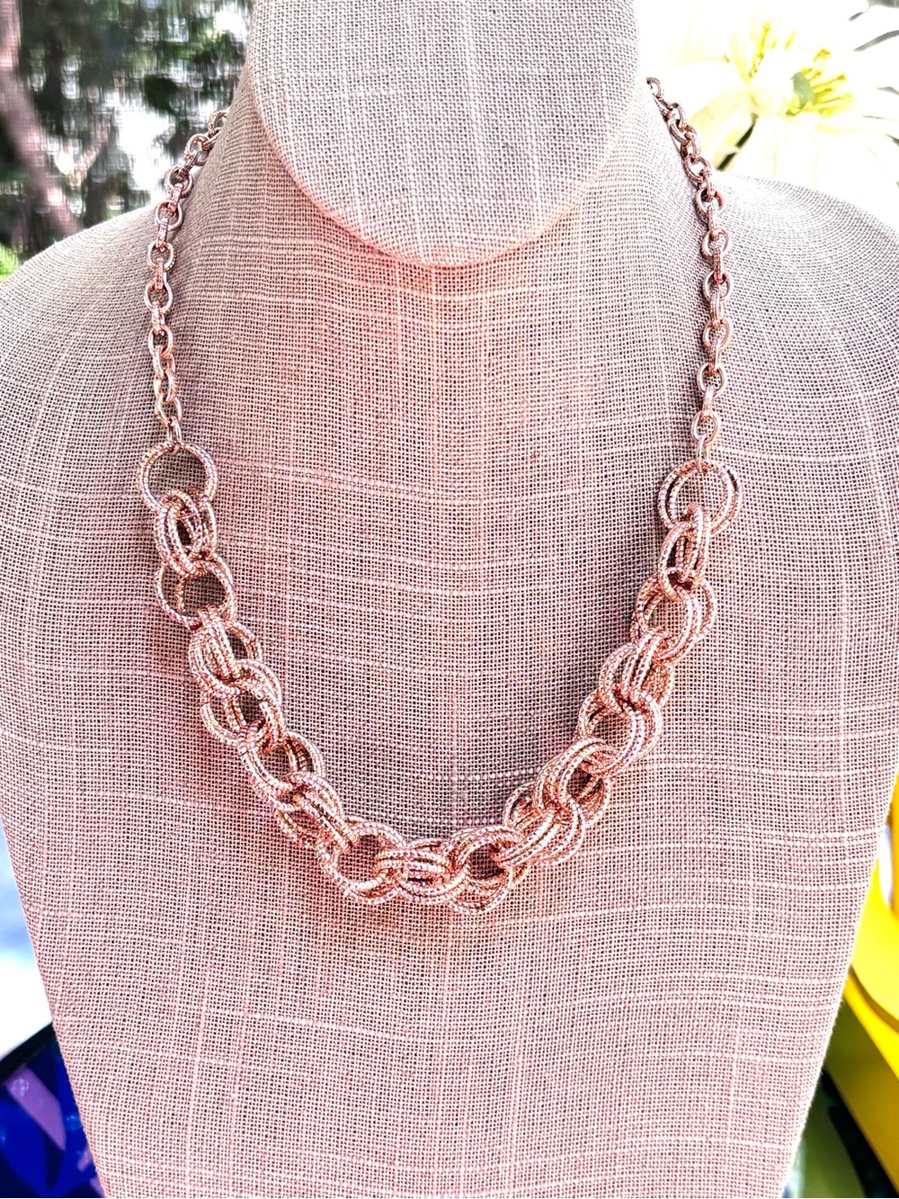 INC Copper Tone Chain Link Necklace